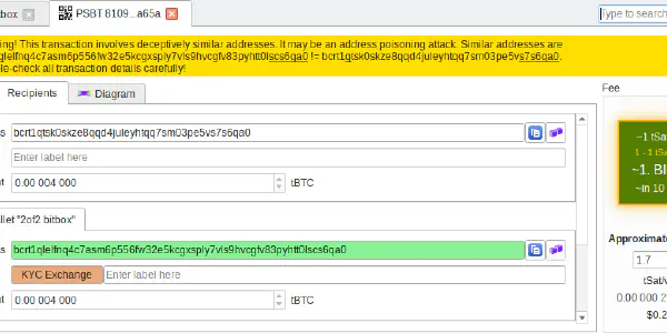 featured image Address Poisoning detection